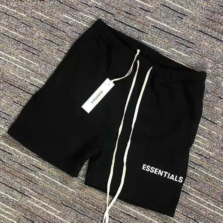 Fear of God Essentials Black Drawstring Shorts