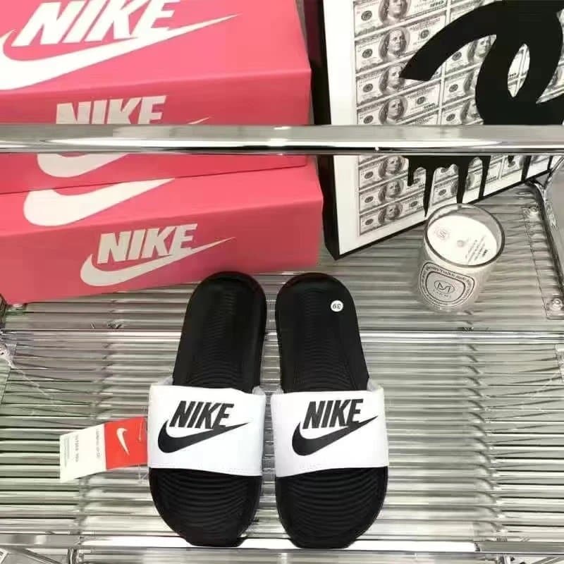 Nike Kawa Slide Sandals Black/White