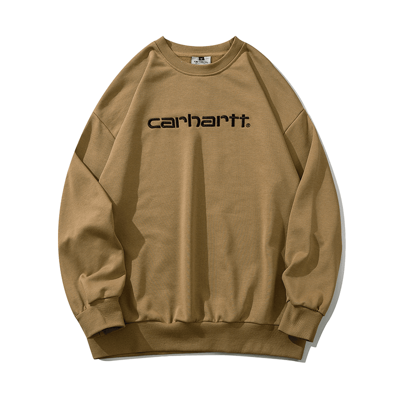 Carhartt Carhartt Logo Crewneck Sweatshirt Beige - 1