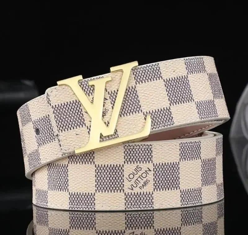 Louis Vuitton Louis Vuitton Damier Ebene Belt Beige - 1