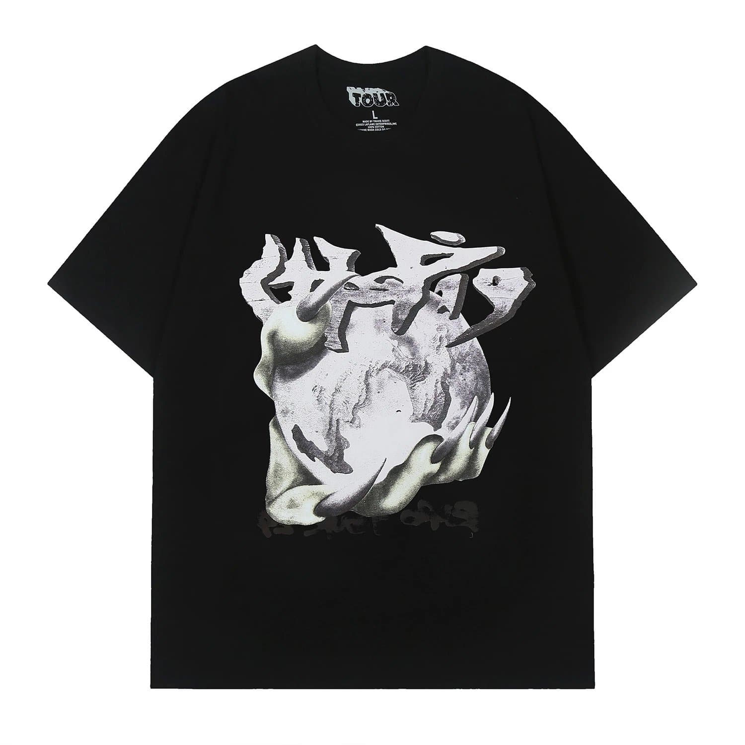 Tour Black Tour Graphic T-Shirt Black - 1