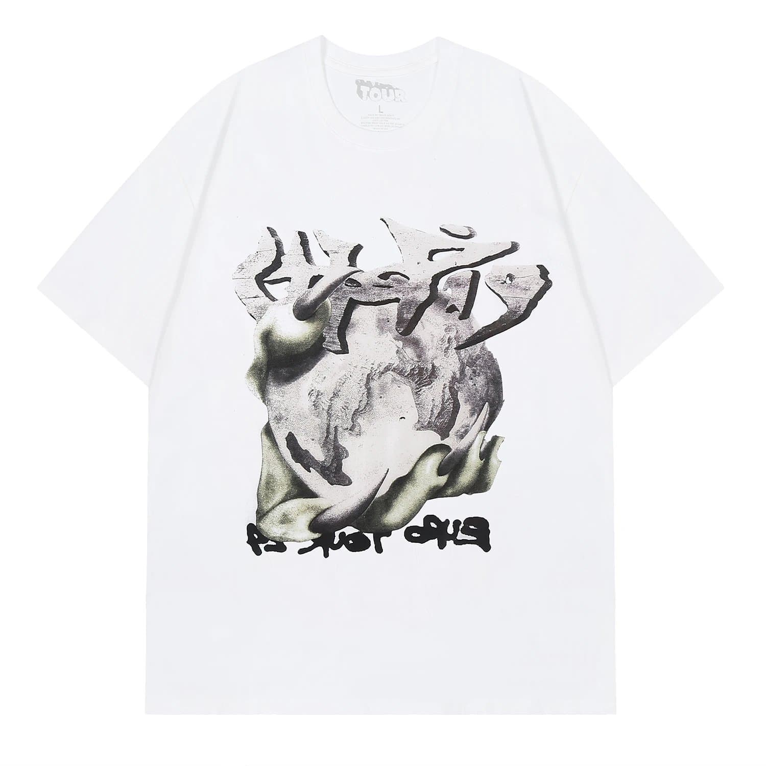 Tourist Tourist As Just One White Graphic T-Shirt White - 1