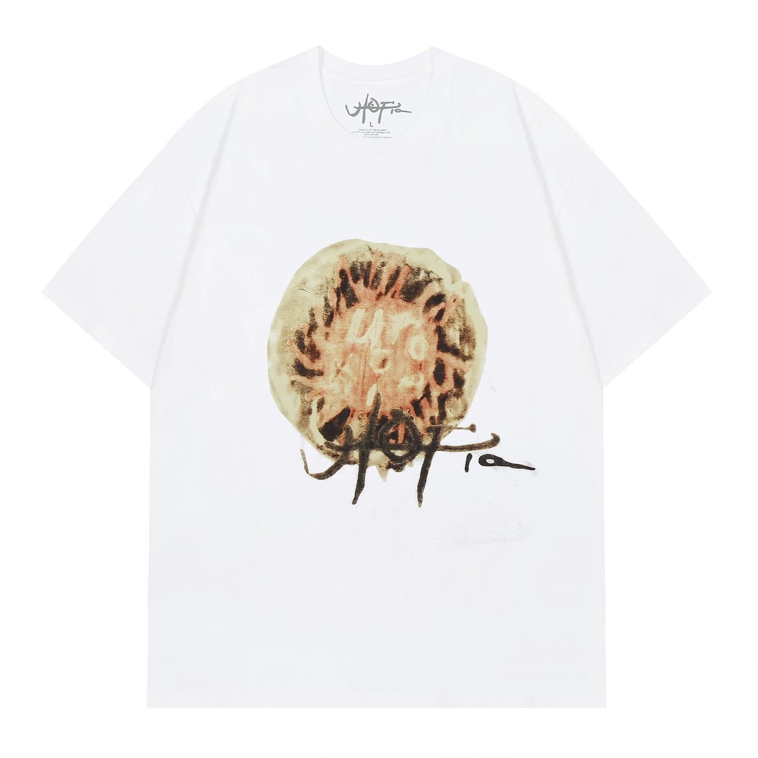 HUF Travis Scott White Graphic T-Shirt White - 1
