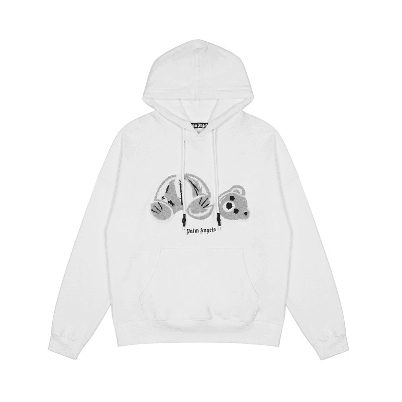 Palm Angels Palm Angels White Bear Hoodie White - 1