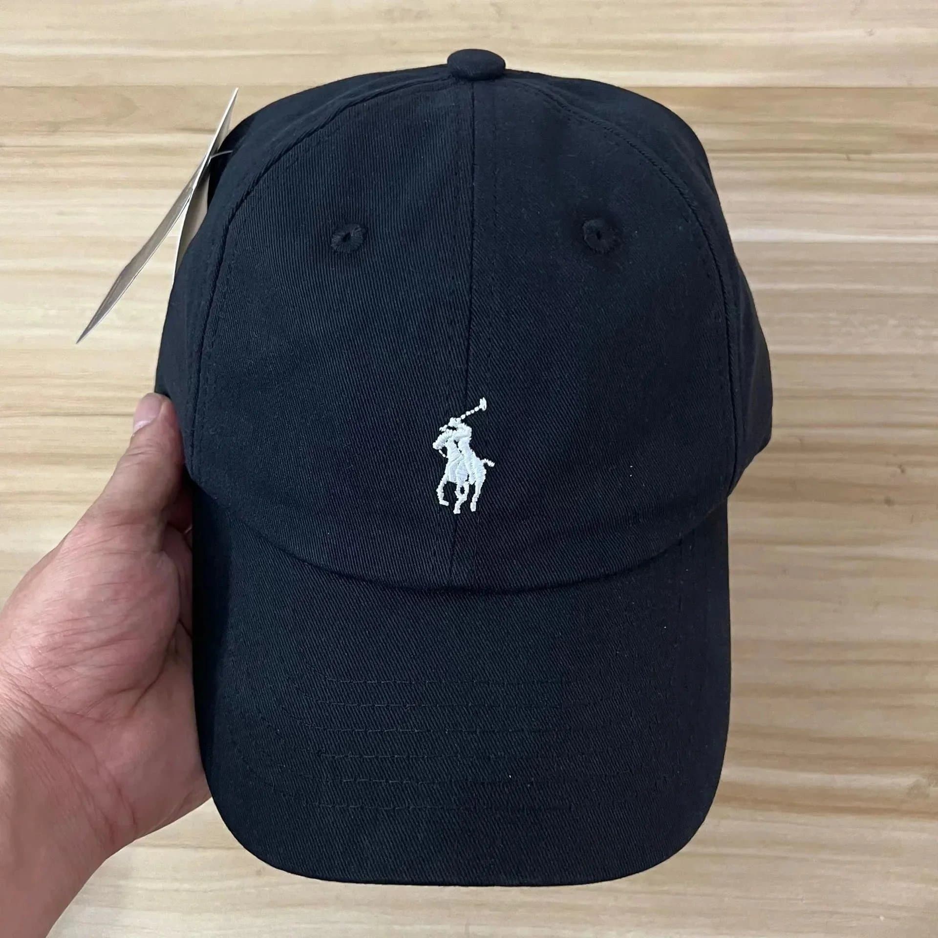 Polo Ralph Lauren Polo Ralph Lauren Classic Black Cap with Embroidered Pony Logo Black - 1