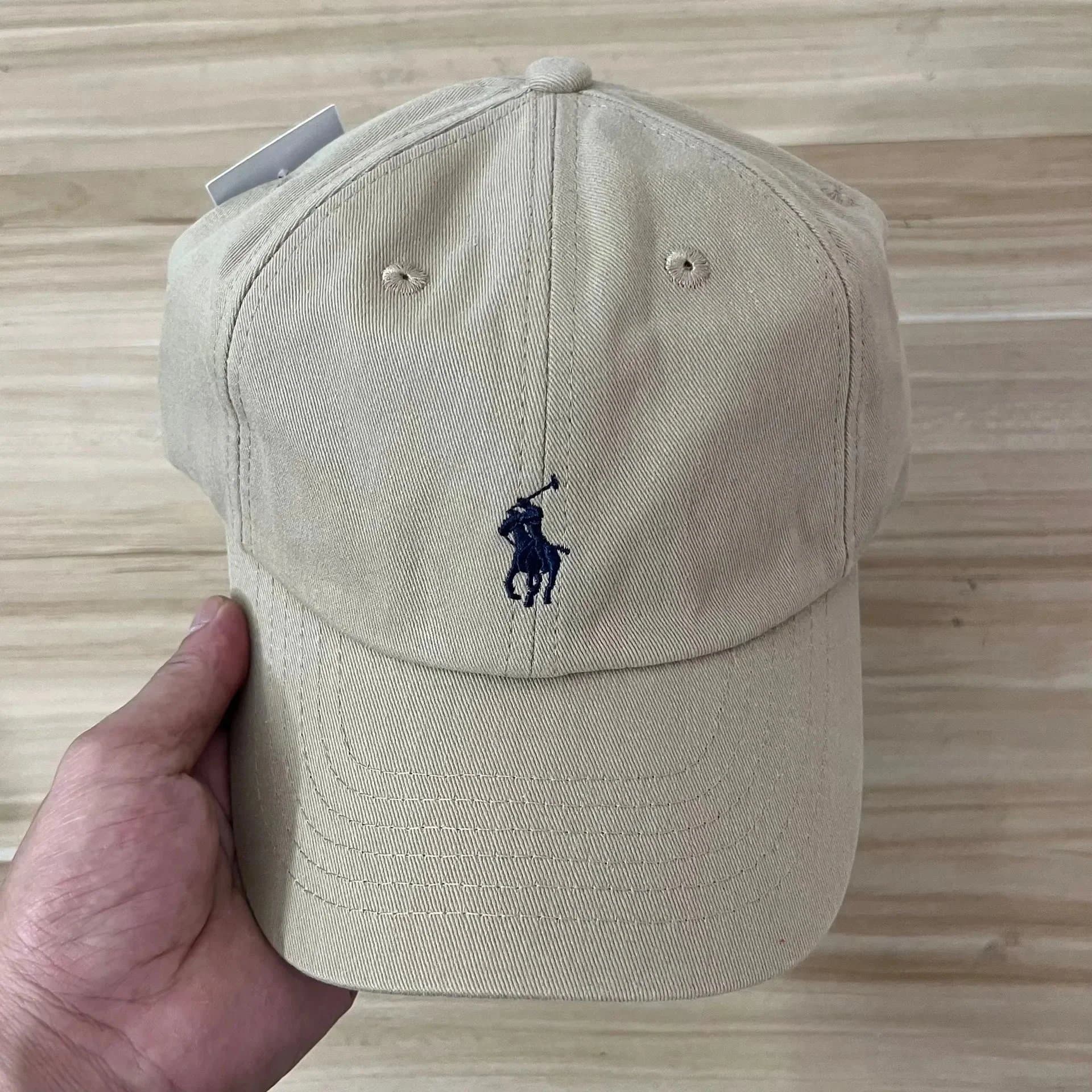 Polo Ralph Lauren Polo Ralph Lauren Classic Cap in Beige with Navy Pony Logo Beige - 1