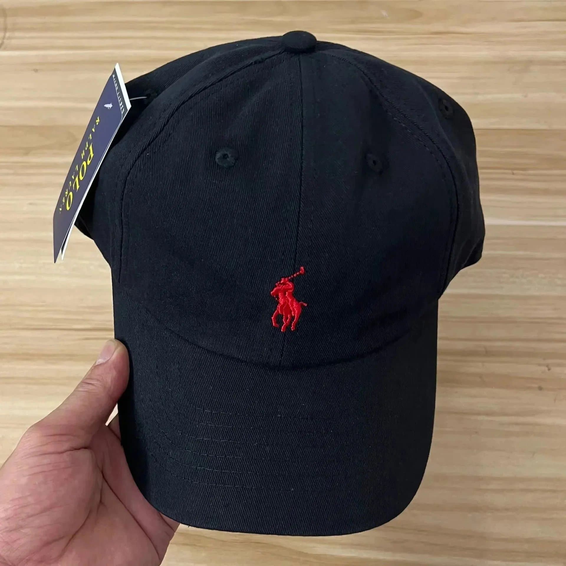 Polo Ralph Lauren Polo Ralph Lauren Classic Black Cap with Red Pony Logo Black - 1