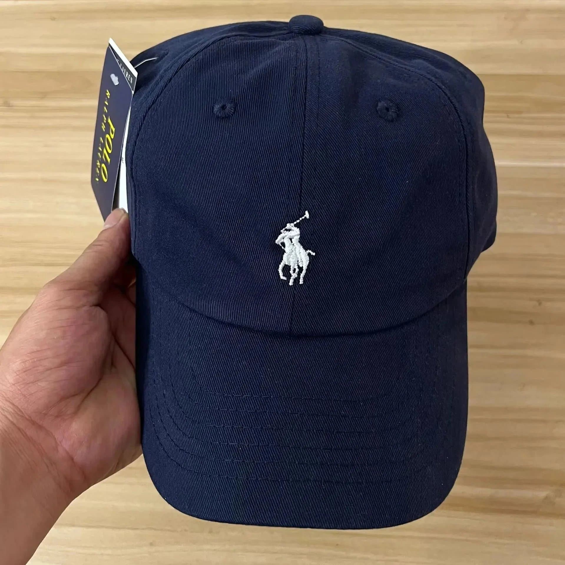 Ralph Lauren Ralph Lauren Navy Blue Baseball Cap with Polo Pony Logo Navy - 1