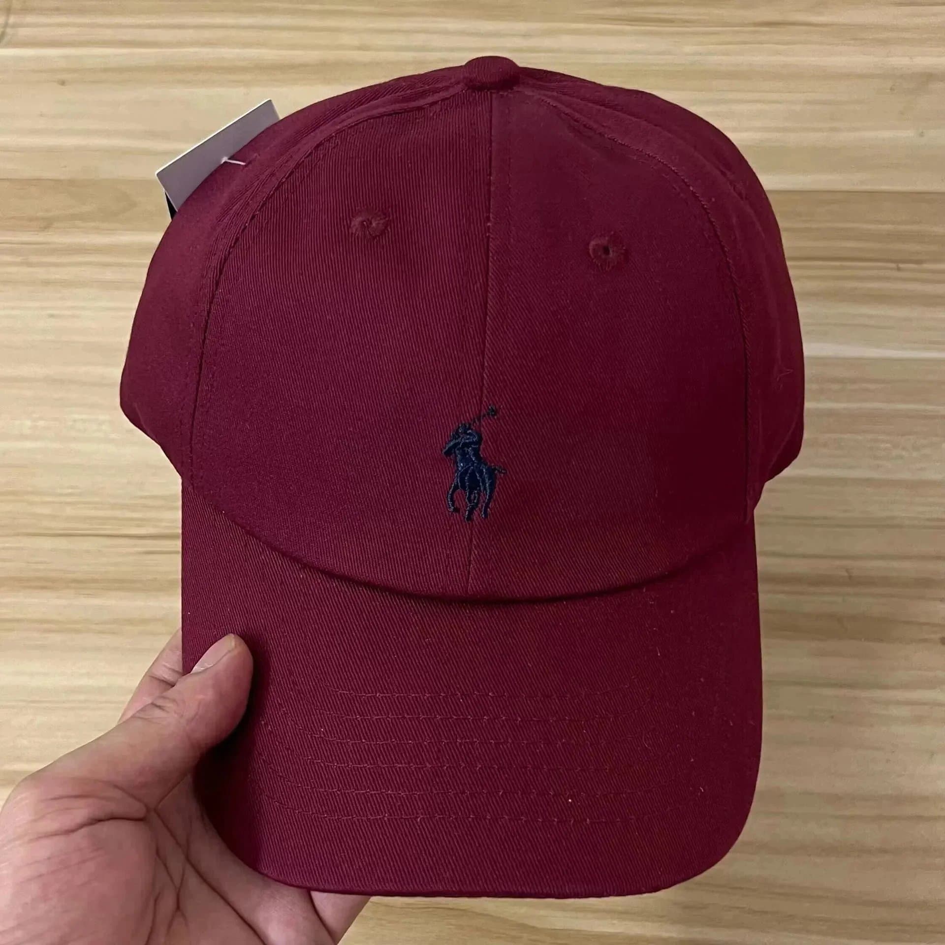 Polo Ralph Lauren Polo Ralph Lauren Wine Red Cap with Navy Pony Logo Red - 1