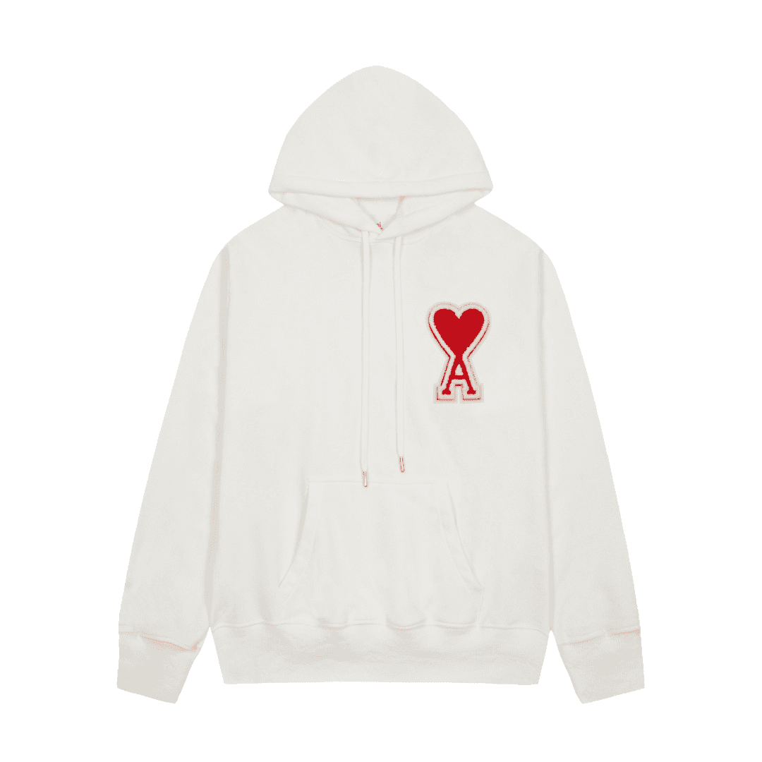 AMIID AMIID Love Heart Hoodie in White White - 1