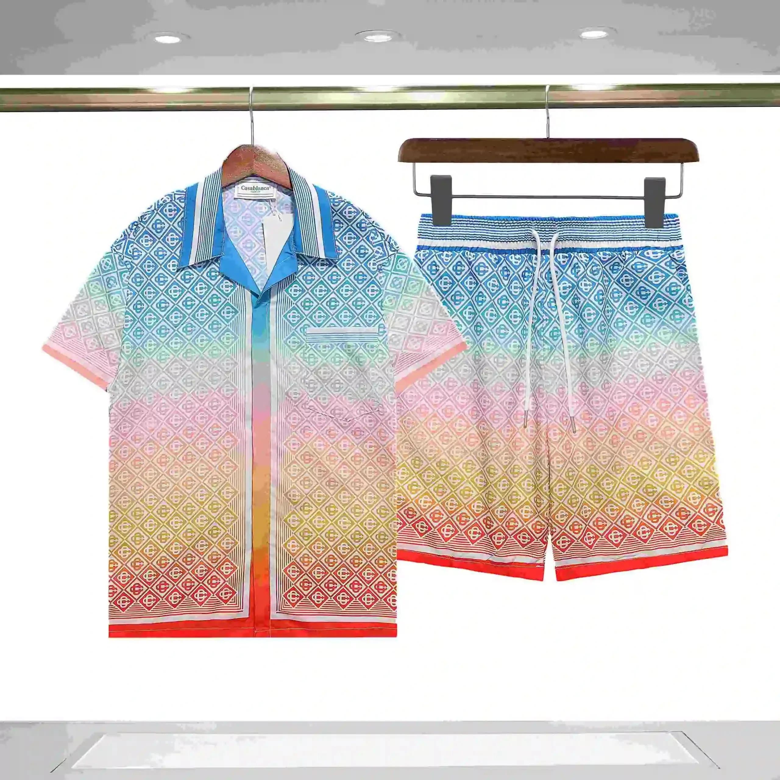 Ossamunco Ossamunco Rainbow Gradient Co-ord Set Multicolor - 1