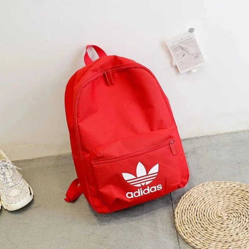 Adidas Adidas Red Backpack with White Logo Red - 1
