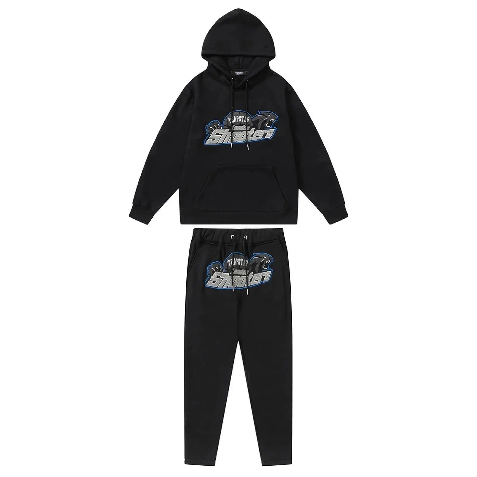 Trapstar Black Trapstar Shooters Tracksuit Set Black - 1